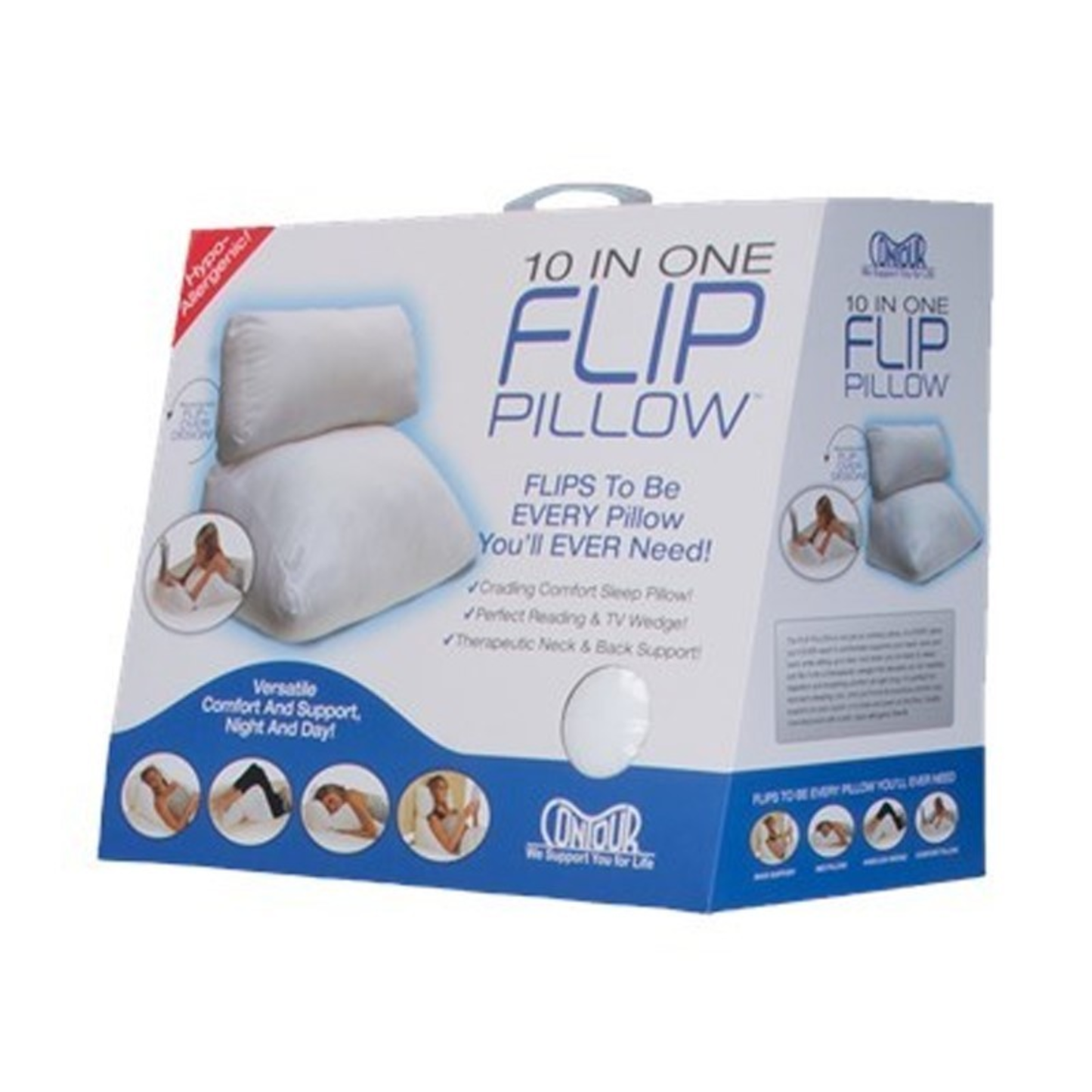 FLIP PILLOW - (WHITE)