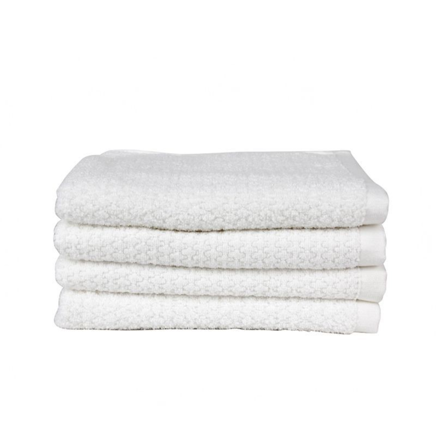 SIGNATURE 4PCS SET HAND TOWEL - (WHITE)