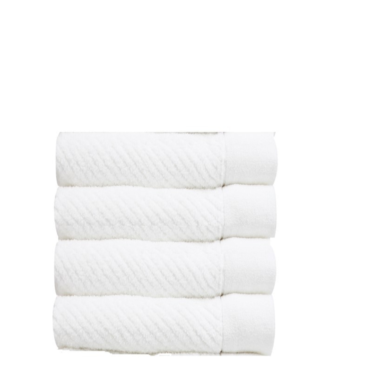 TAILORED 4PCS SET HAND TOWEL - (WHITE)