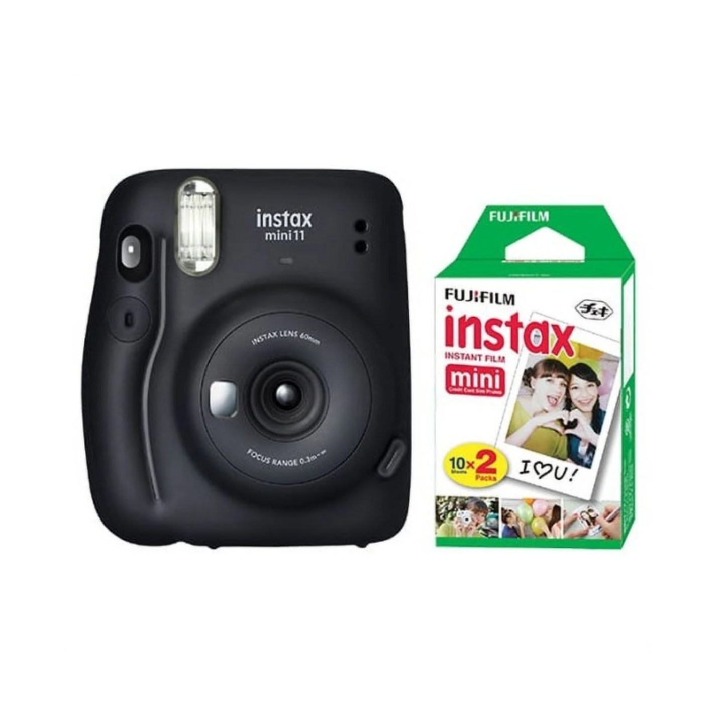 INSTAX MINI 11 CAMERA KIT - (CHARCOAL)