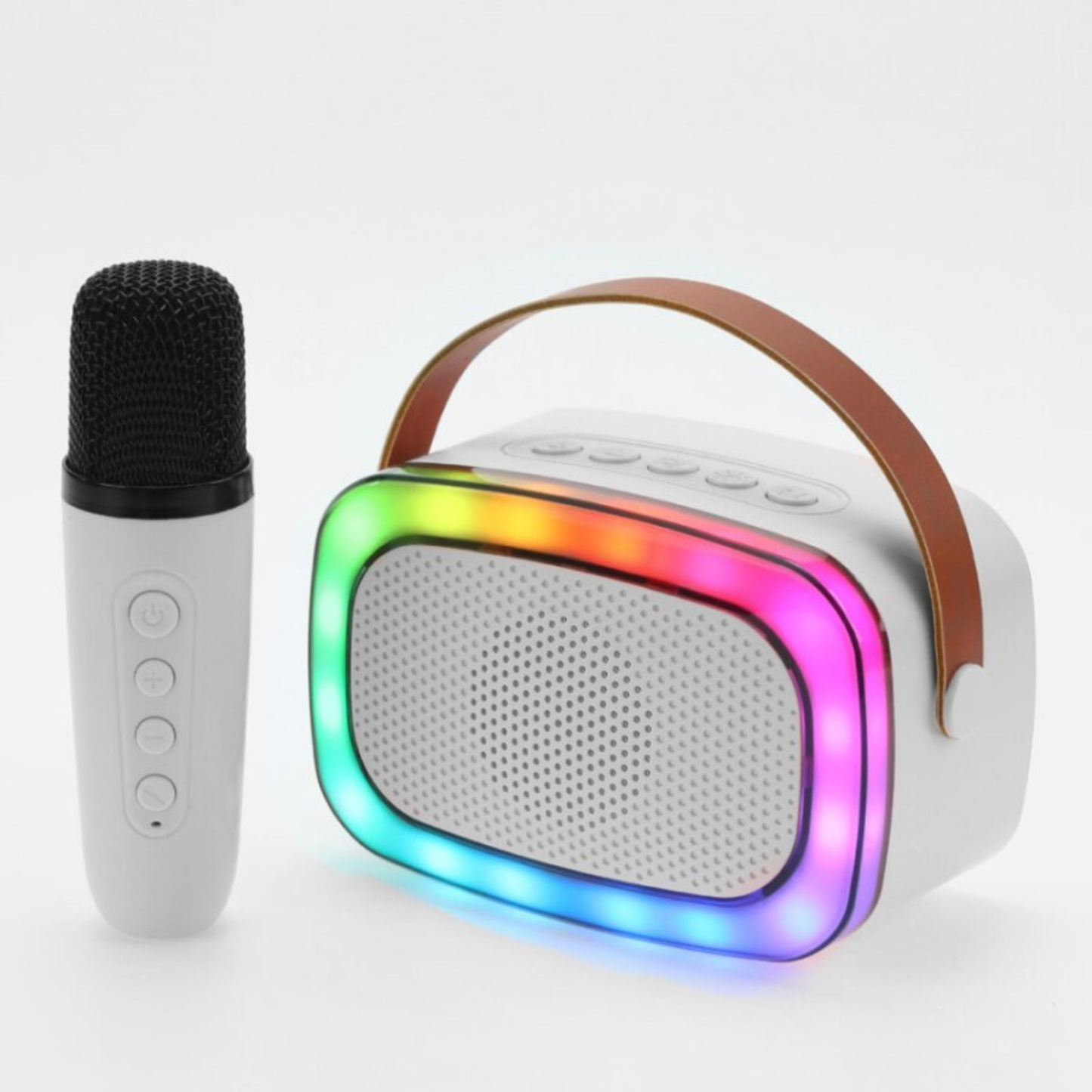 IQ SOUND KARAOKE SPEAKER WITH MIC - (WHITE)