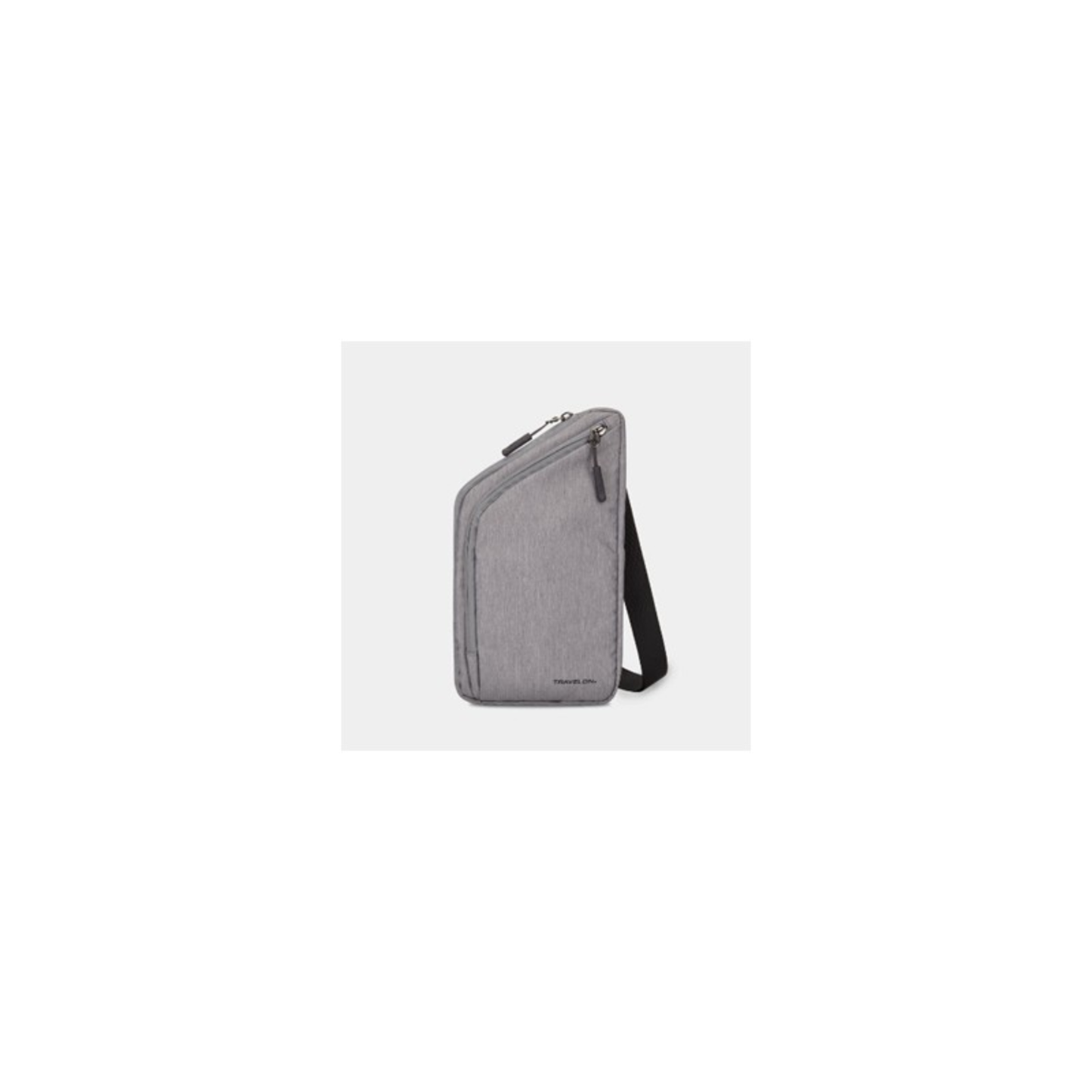 WORLD TRAVEL ESSENTIALS SLIM CROSSBODY BAG - CHARCOAL GRAY