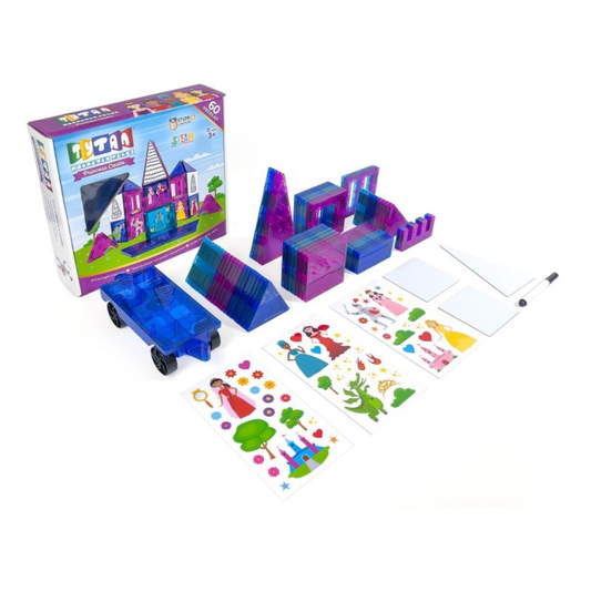 MAGNETIC PRINCESS CASTLE TILES - (60 PIECE)