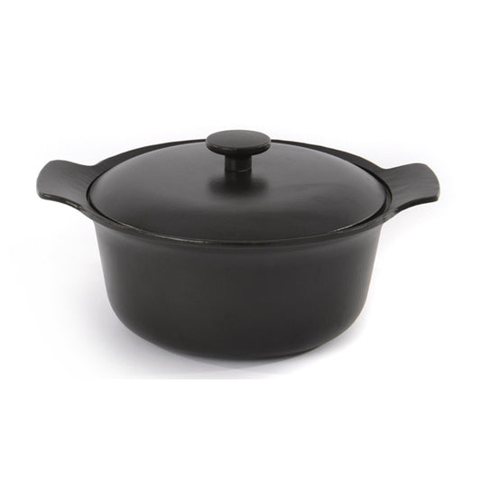 10 - INCH RON CAST IRON COVERED STOCKPOT - (4.4 QT.)