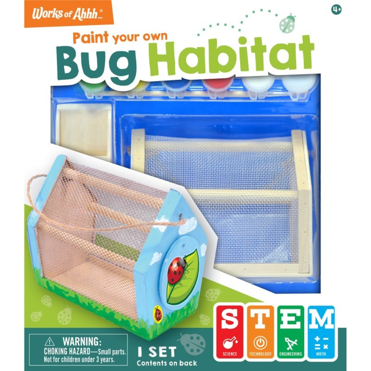 BUG HABITAT - CLASSIC WOOD PAINT KIT