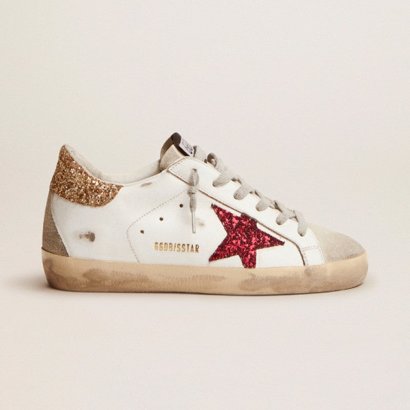 WOMEN'S SUPER STAR GLITTER SNEAKER SIZE 7