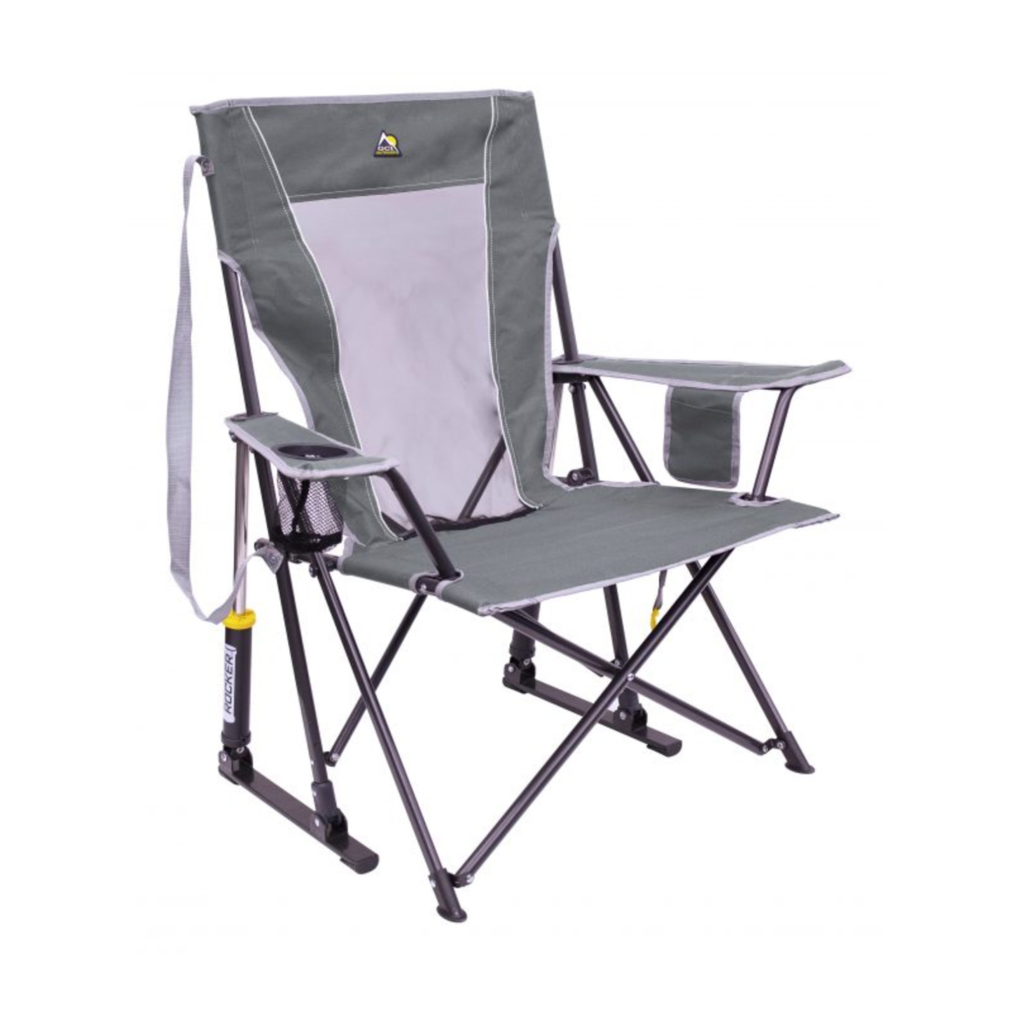 COMFORT PRO ROCKER FOLDABLE CHAIR - (MERCURY GRAY)