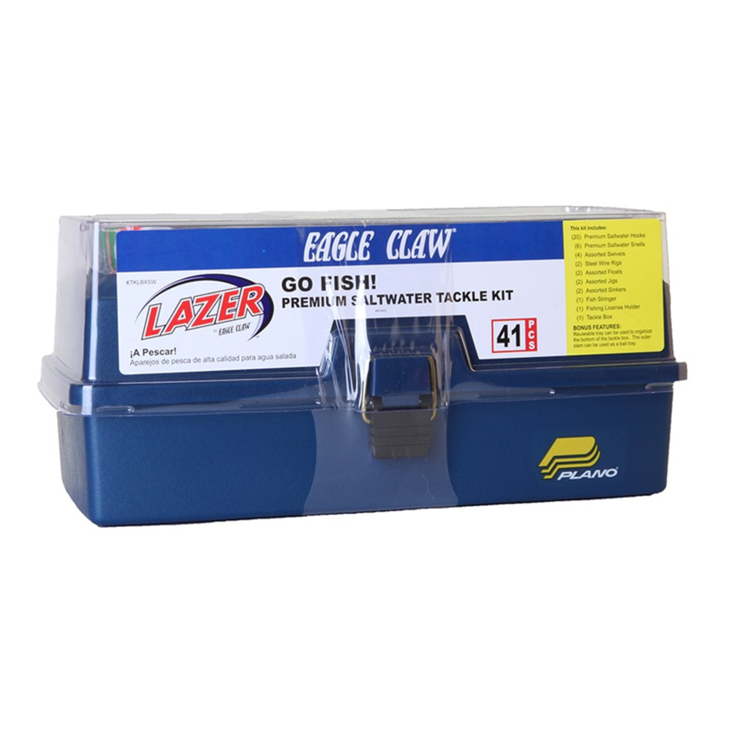 SALT WATER GO FISH TACKLE BOX KIT - (55 PIECES)