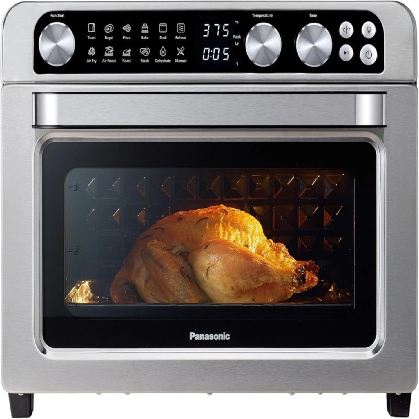 AIR FRYER TOASTER OVEN COMBO WITH 11 PRESET COOKING FUNCTIONS