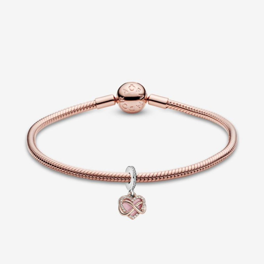 SPARKLING INFINITY HEART BRACELET - (SIZE 7.5)