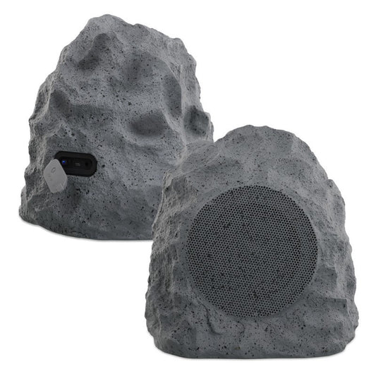 BLUETOOTH RECHARGEABLE ROCK SPEAKER - (2 PACK)