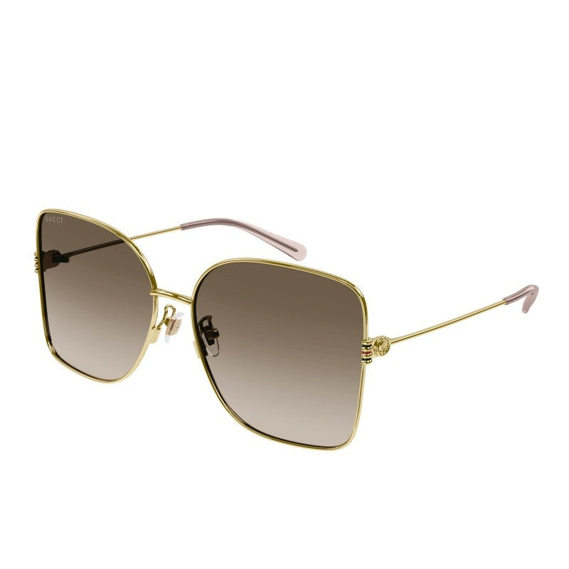 WOMEN'S SHINY RECTANGULAR SUNGLASSES