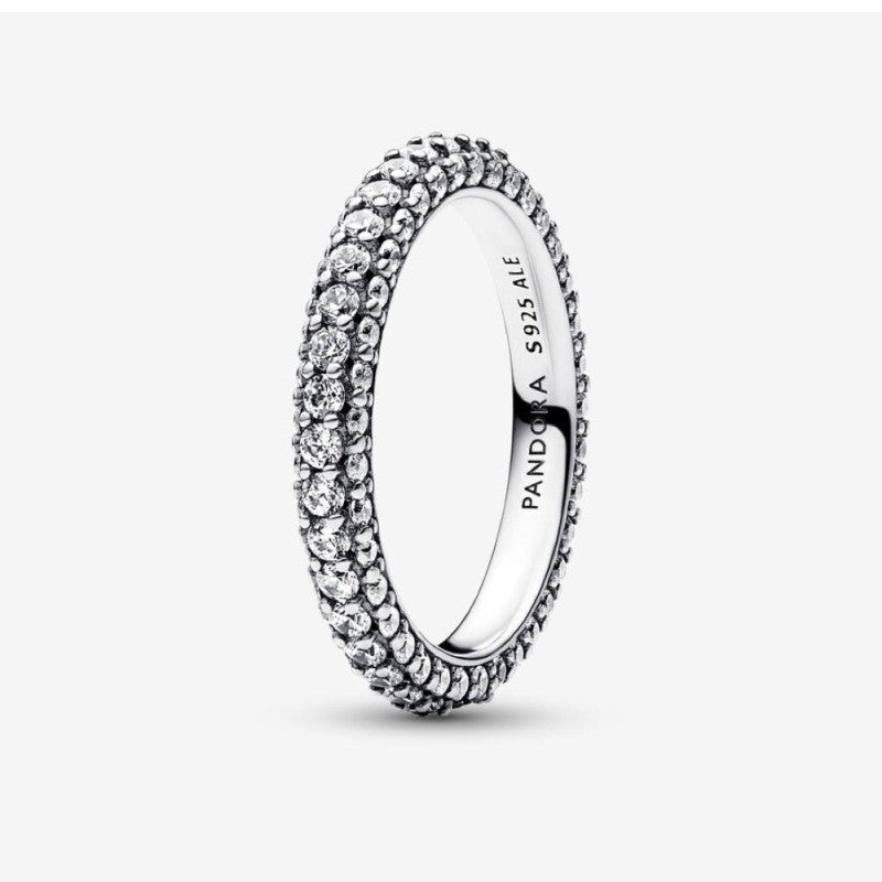 TIMELESS PAVE SINGLE-ROW RING SIZE 6