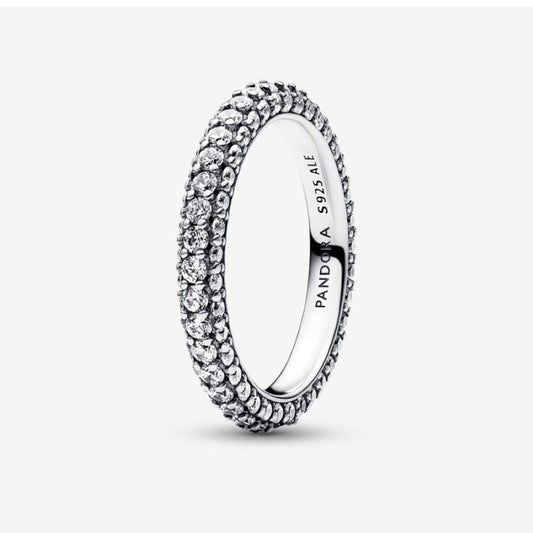 TIMELESS PAVE SINGLE-ROW RING SIZE 6