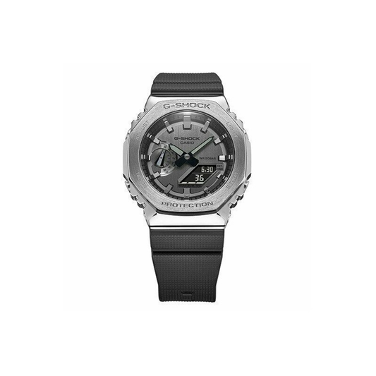 G-SHOCK METAL COVERED WATCH - (SILVER)