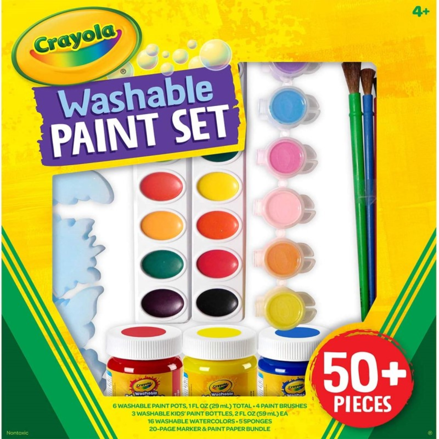 KIDS WASHABLE PAINT SET