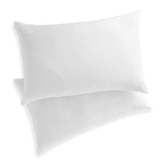CLEAN ESSENTIALS KING PILLOW WITH PILLOW PROTECTOR SET - (WHITE)