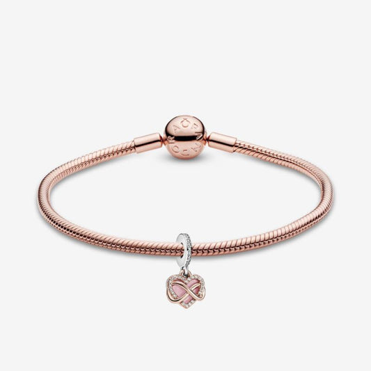 SPARKLING INFINITY HEART BRACELET - (SIZE 7.5)