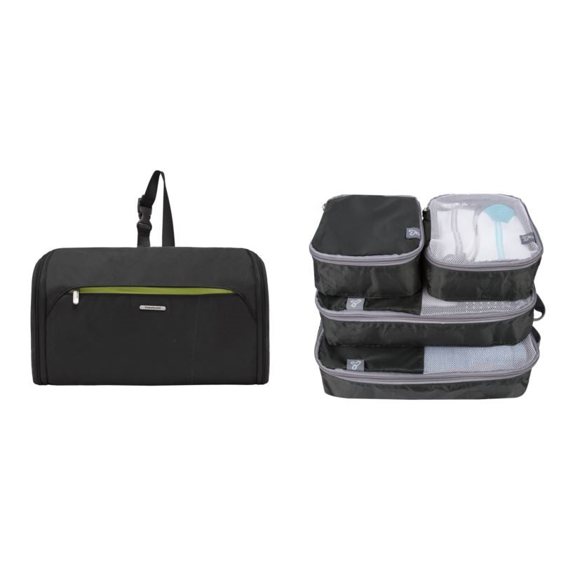 TOILETRY KIT WITH SET OF 4 SOFT PACK ORGANIZERS