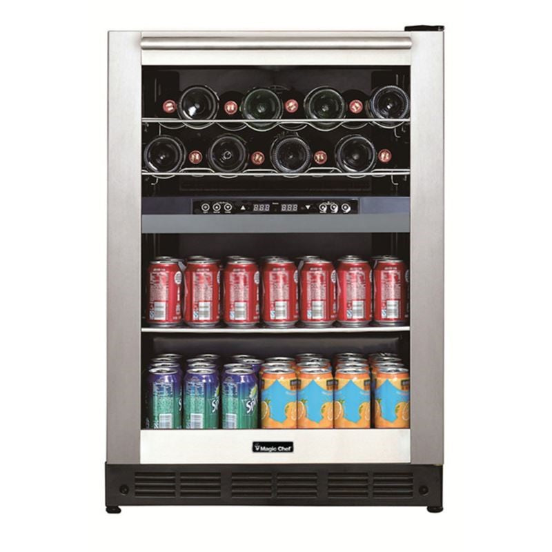DUAL-ZONE BUILT-IN WINE AND BEVERAGE CENTER