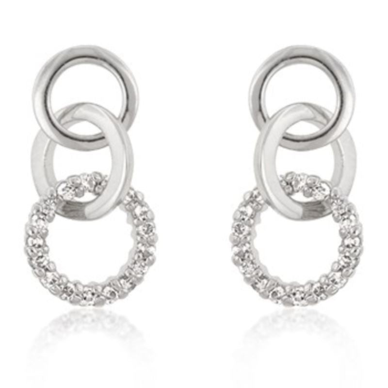 INFINITY CZ EARRING SET
