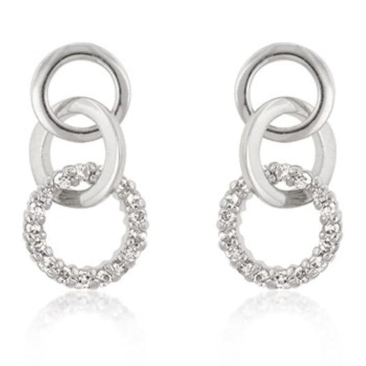 INFINITY CZ EARRING SET