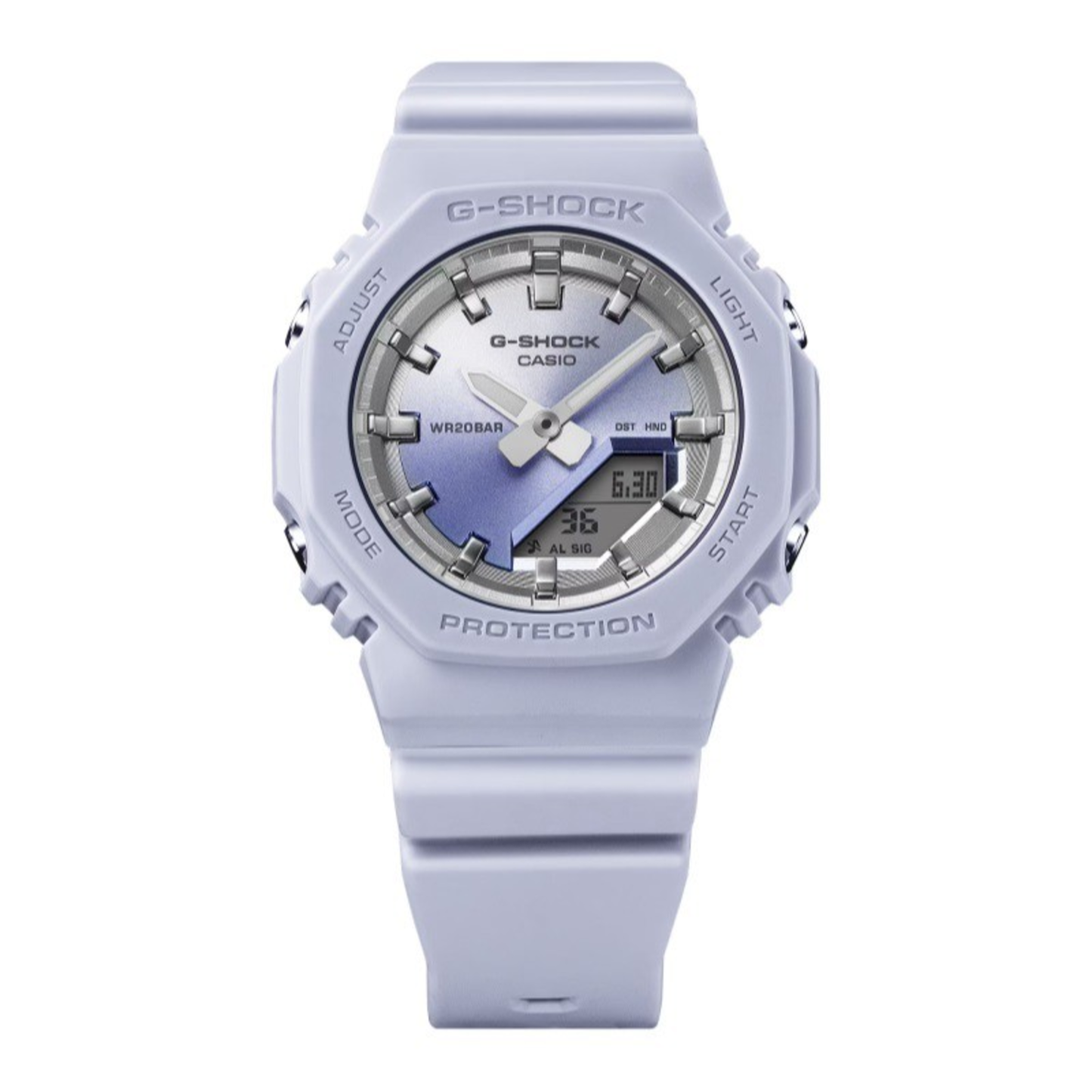 LAVENDER SUNSET GLOW: LIGHT BLUE WATCH