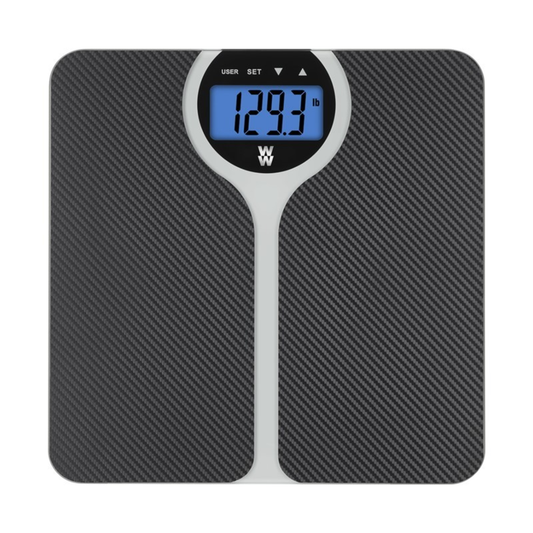 WEIGHT WATCHERS CARBON FIBER BMI SCALE - (BLACK)