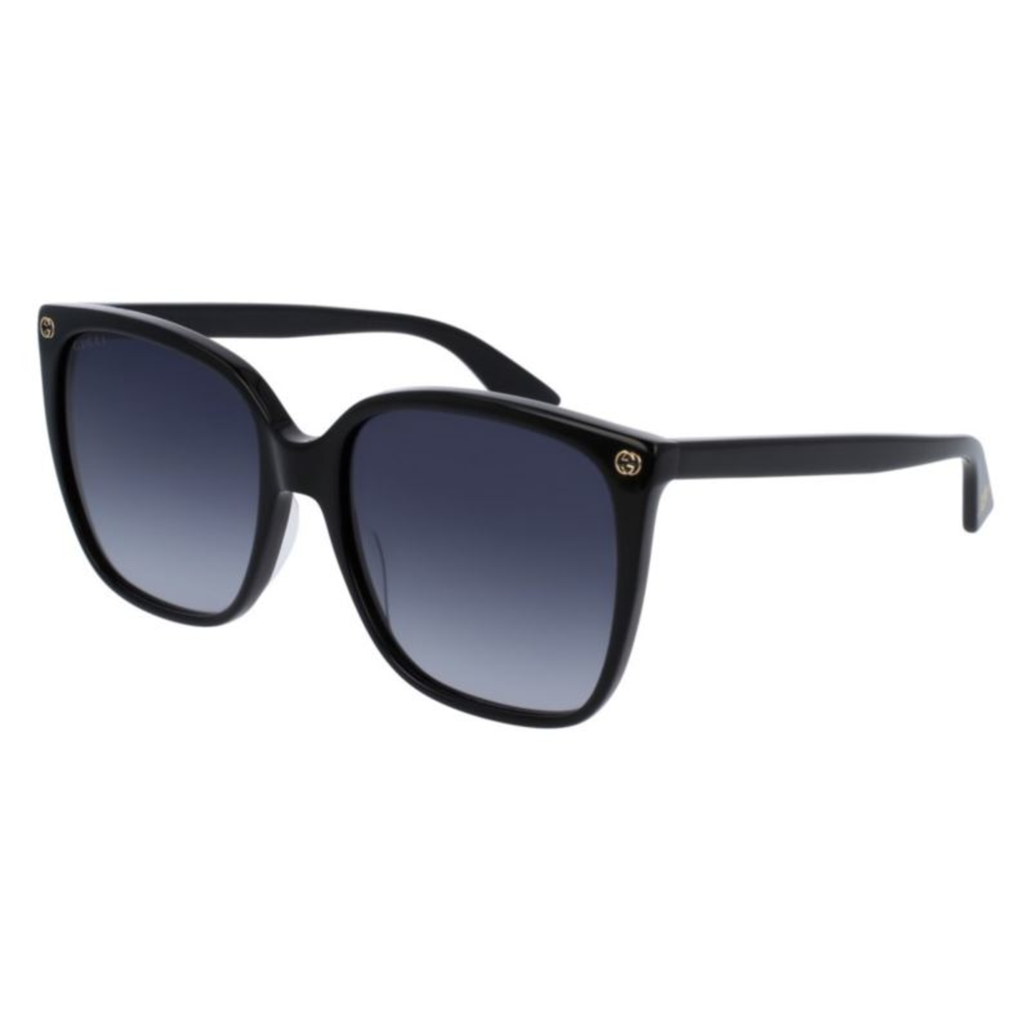 LADIES RECTANGULAR SUNGLASSES - (BLACK)