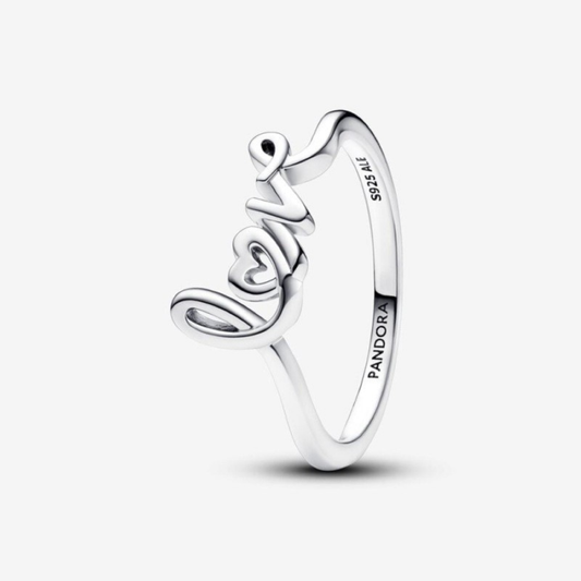 HANDWRITTEN LOVE RING, SIZE 9