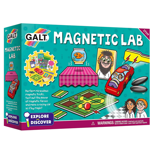 MAGNETIC LAB SCIENCE KIT FOR KIDS - (MULTICOLOR) - (AGES 6 PLUS)